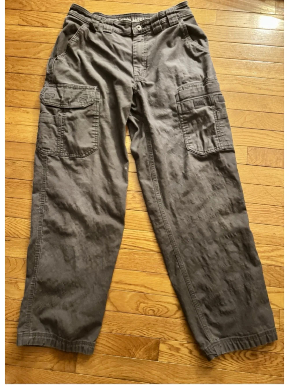 Duluth Trading Co Flex Fire Hose HD Men’s Relaxed Fit Gray Cargo Pants 32x32 - Picture 1 of 10